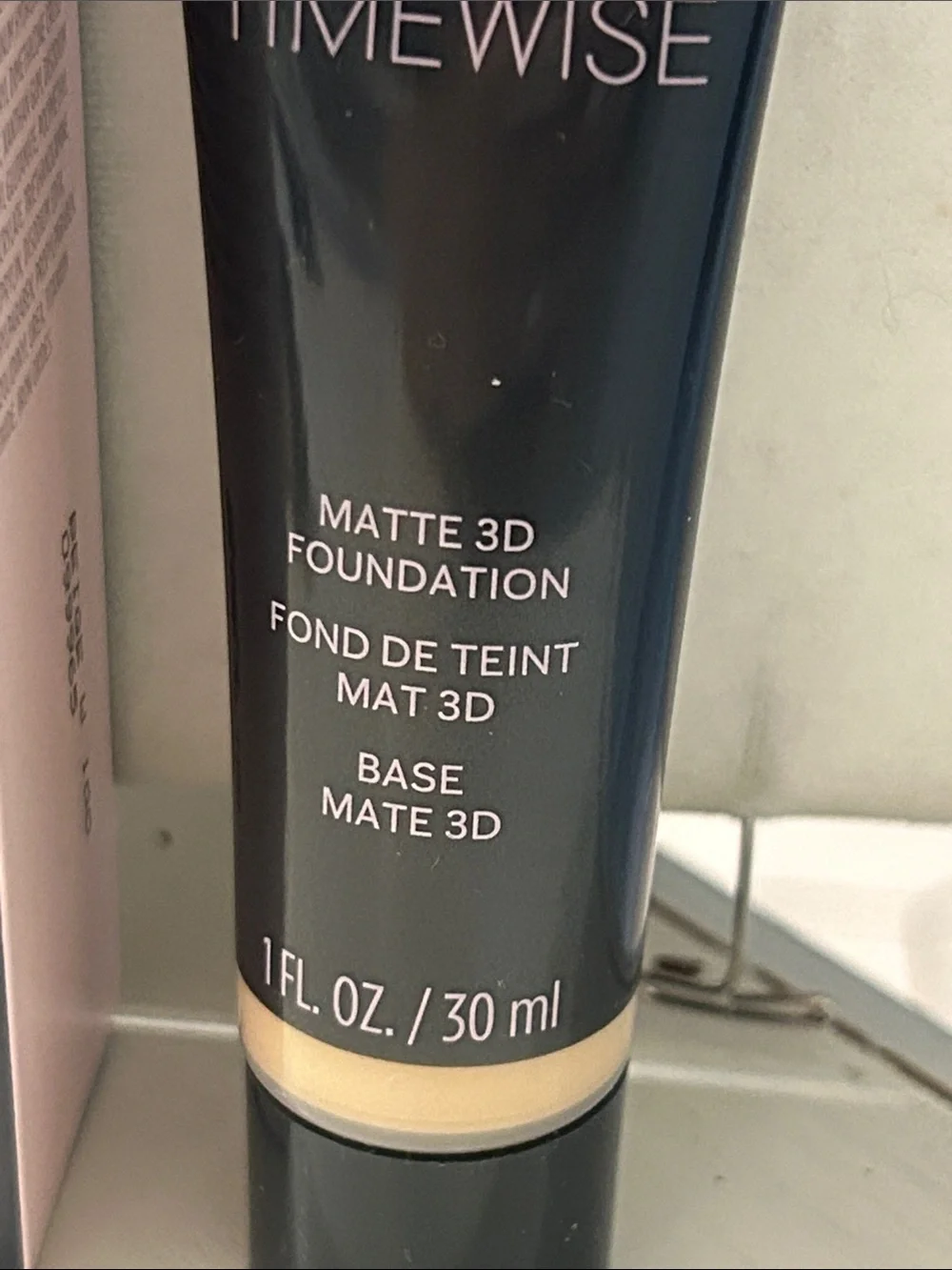Mary Kay TimeWise Matte 3D Ivory Foundation in a 1 fl. oz. (30 ml) size.